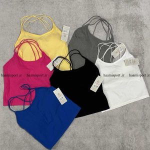 کراپ نخی ساده پشت بند ضربدری وارداتی