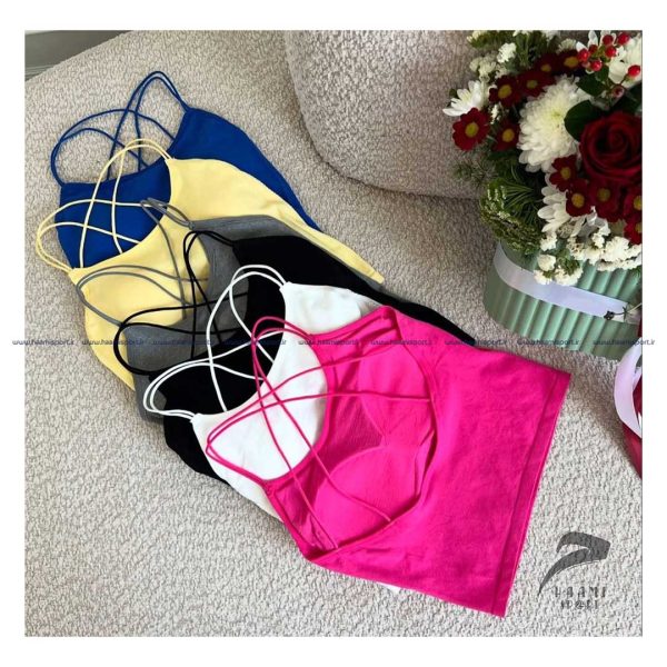 کراپ نخی ساده پشت بند ضربدری وارداتی کراپ نخی ساده پشت بند ضربدری وارداتی