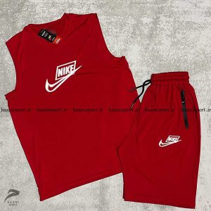 ست کاور آستین حلقه ای و شلوارک زیپ واتر نایکی