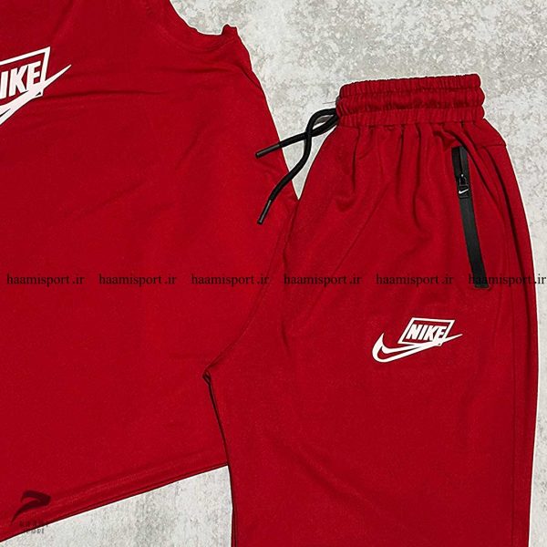 ست کاور آستین حلقه ای و شلوارک زیپ واتر نایکی