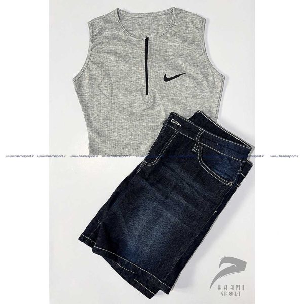 کراپ کبریتی اروپایی جلو نیم زیپ نایکی