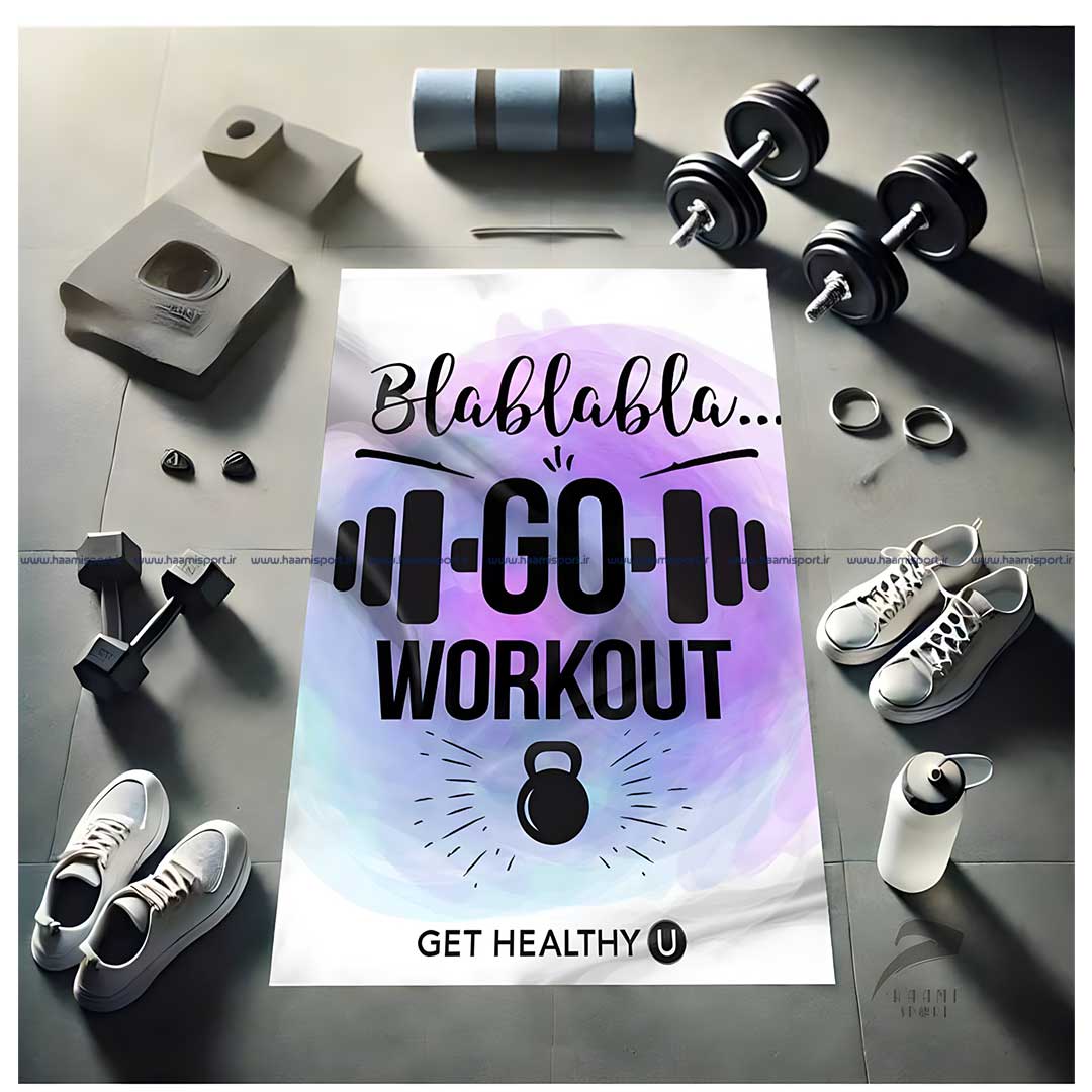 حوله ورزشی سایز بزرگ طرح دار کد 6 حوله ورزشی سایز بزرگ طرح دار کد 6