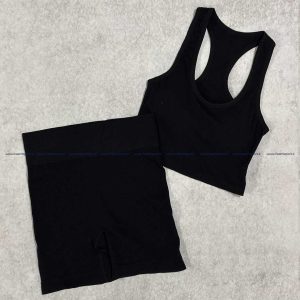 ست نیم تنه پشت بندی و شورتک وارداتی