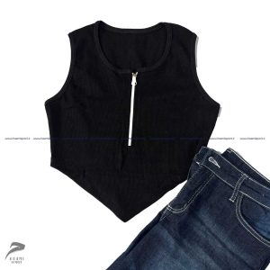 کراپ کبریتی اروپایی جلو نیم زیپ