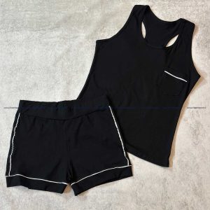 ست تاپ و شورتک مغزی دوزی