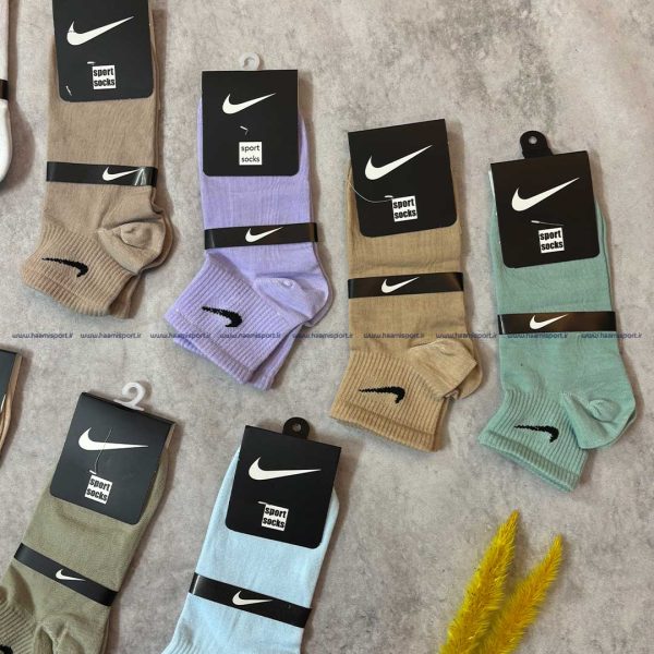 جوراب تمام پنبه کش انگلیسی نیم ساق نایکی جوراب تمام پنبه کش انگلیسی نیم ساق نایکی - تصویر 4