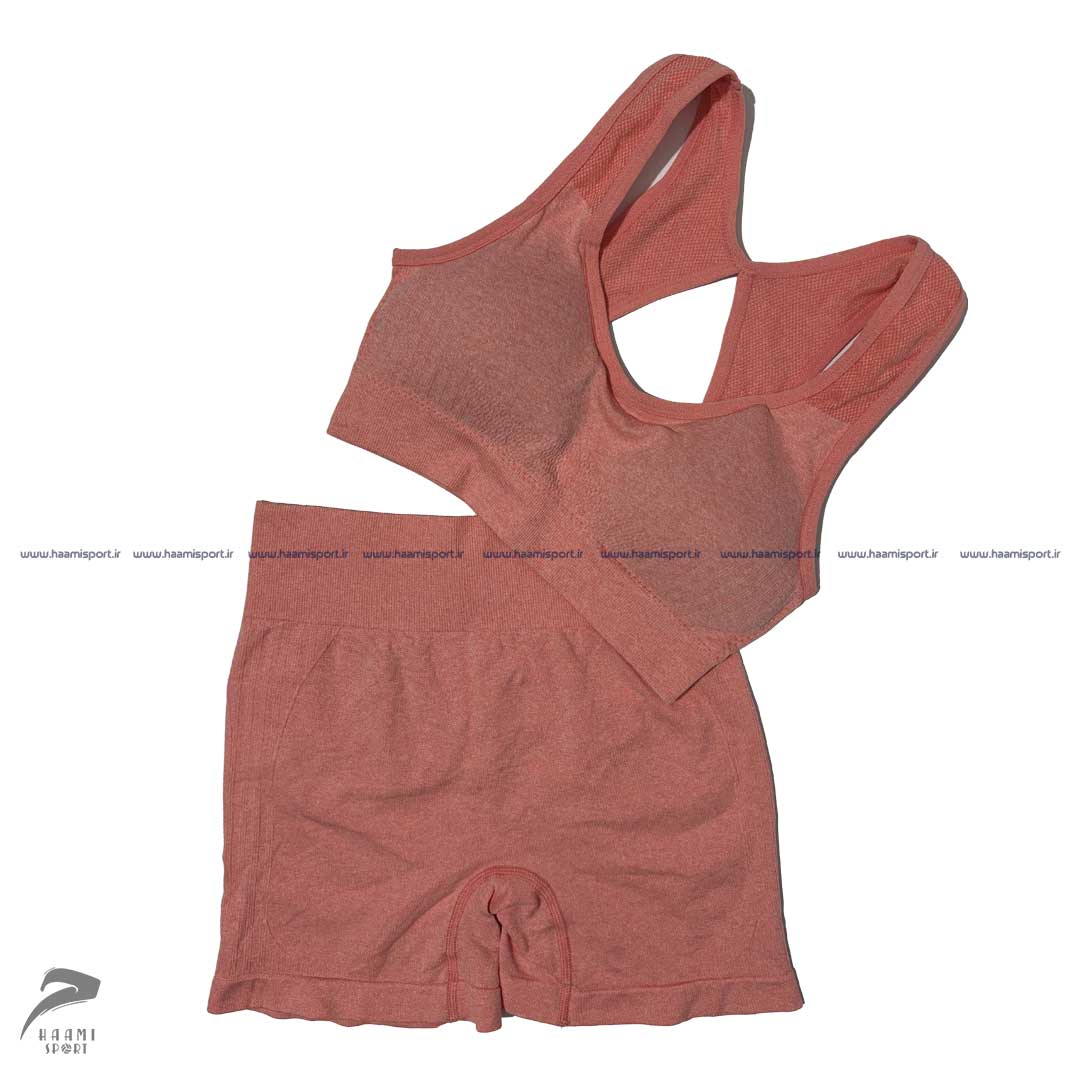 ست نیم تنه هلالی و شورتک پشت چین دار ست نیم تنه هلالی و شورتک پشت چین دار