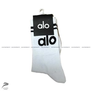 جوراب تمام پنبه کش انگلیسی طرح دار alo