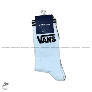 جوراب تمام پنبه کش انگلیسی طرح دار Vans
