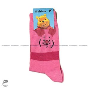 جوراب تمام پنبه کش انگلیسی طرح دار پیگلت