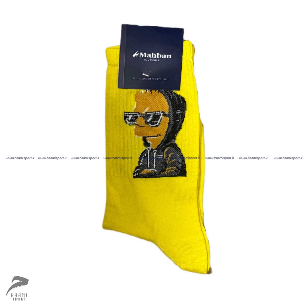 جوراب تمام پنبه کش انگلیسی طرح دار سیمپسون جوراب تمام پنبه کش انگلیسی طرح دار سیمپسون