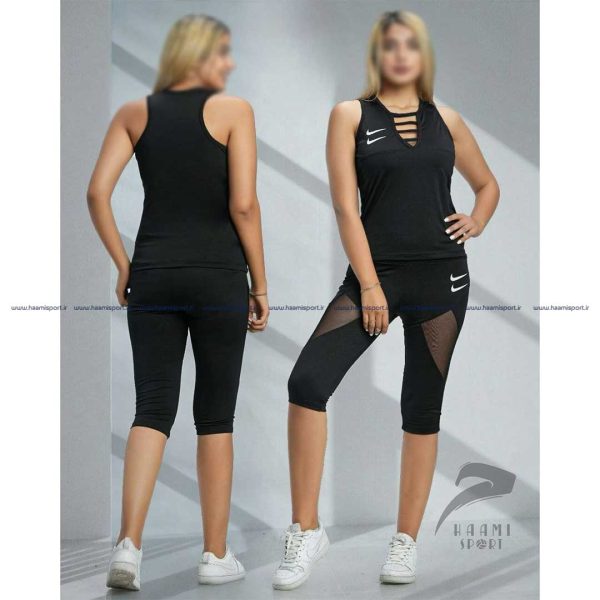 ست کاور زنانه و برمودا مشکی ست کاور زنانه و برمودا مشکی - تصویر 3