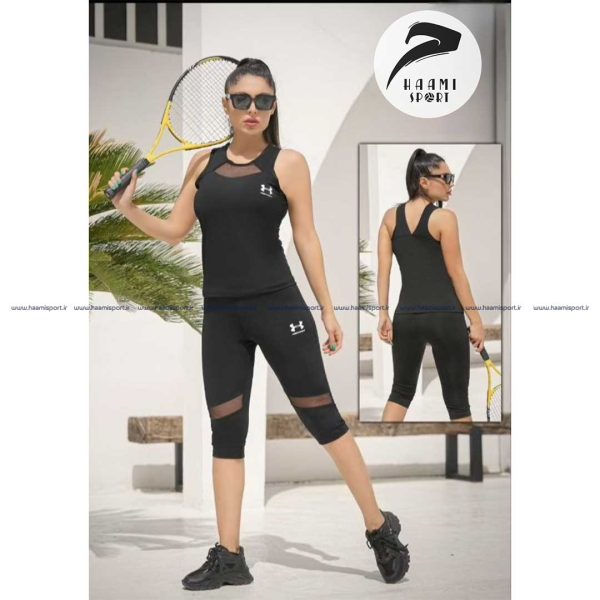 ست کاور زنانه و برمودا مشکی ست کاور زنانه و برمودا مشکی با بهترین کیفیت و مناسب ترین قیمت در فروشگاه حامی اسپرت موجود می باشد. ست کاور زنانه و برمودا مشکی کیفیت دوخت بسیار بالایی دارد.ست کاور زنانه و برمودا مشکی بسیار لطیف می باشد و دوخت خوب این کار باعث دوام زیادش شده.