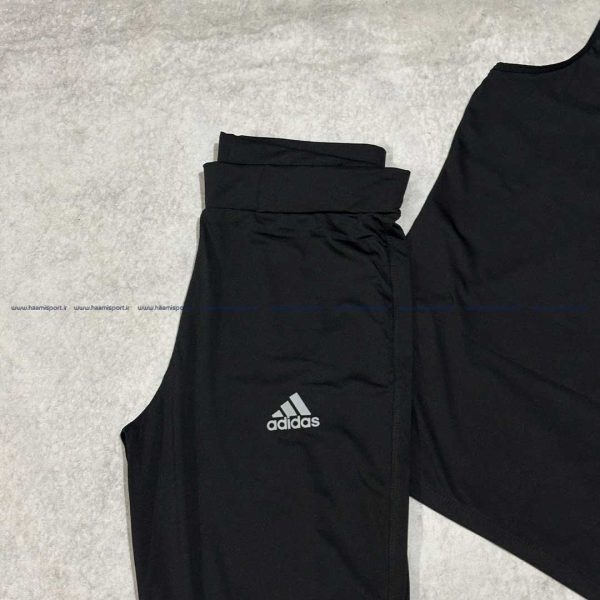 ست کاور زنانه و برمودا مشکی بیگ سایز