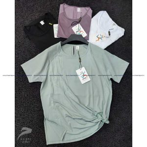 تیشرت لانگ پارچه تنفسی بغل چاکدار گرم بالا