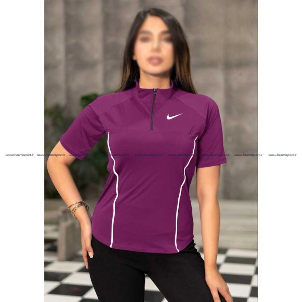 تیشرت نیم زیپ مغزی دوزی شده نایکی تیشرت نیم زیپ مغزی دوزی شده نایکی - تصویر 4