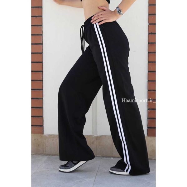 شلوار بگ استایل زنانه دو خط زیپ مخفی - تصویر 3