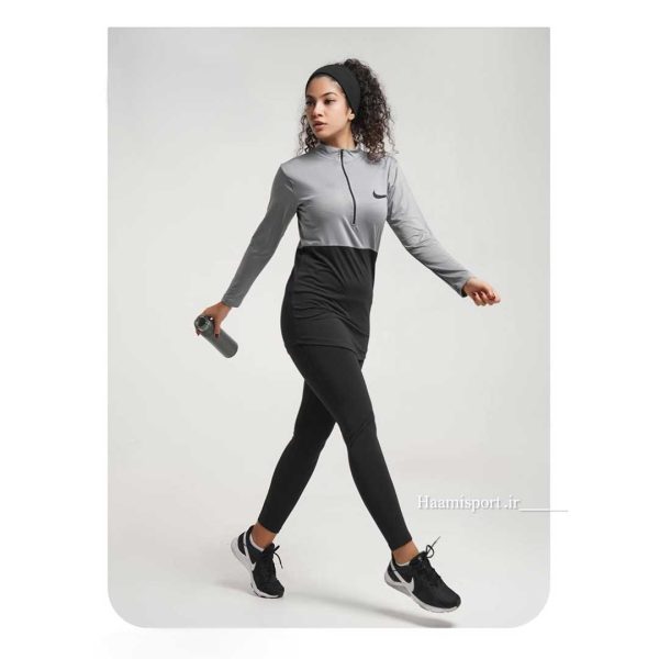 ست تونیک نیم زیپ نایکی و لگ فلامنت ست تونیک نیم زیپ نایکی و لگ فلامنت - تصویر 4