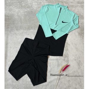 ست تونیک نیم زیپ نایکی و لگ فلامنت