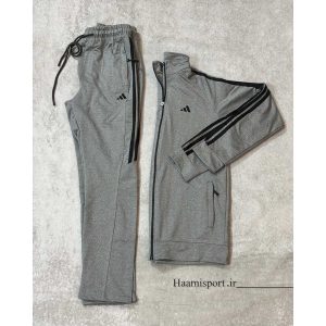 ست سویشرت و شلوار ملانژ سوزنی آدیداس