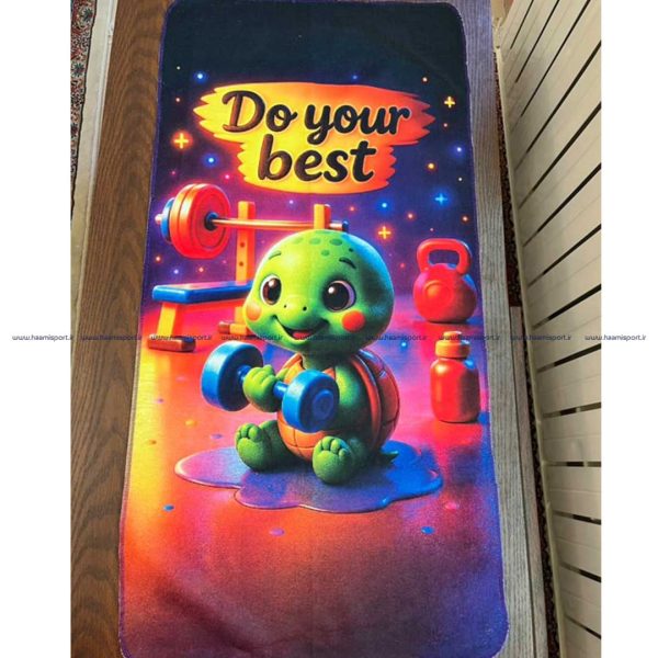 حوله ورزشی و زیرانداز ورزشی طرح دار حوله ورزشی و زیرانداز ورزشی طرح دار - تصویر 3