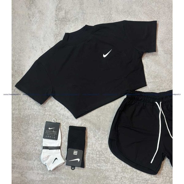 ست کراپ و شلوارک تمام نخ نایک - تصویر 9